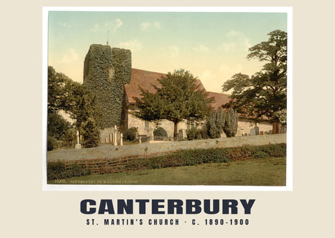 St. Martin's Church, Canterbury, c. 1890–1900 Heritage Print