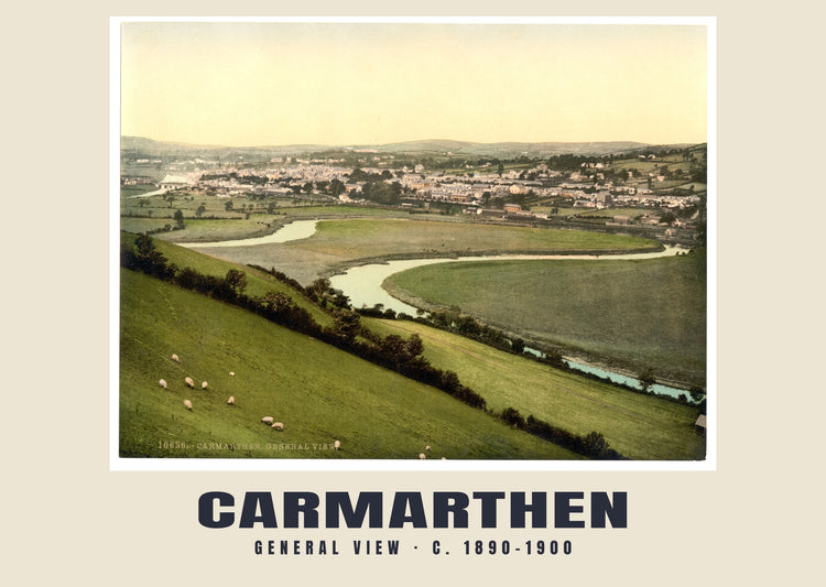General view, Carmarthen, c. 1890–1900 Heritage Print