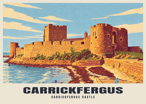 Carrickfergus Castle Poster
