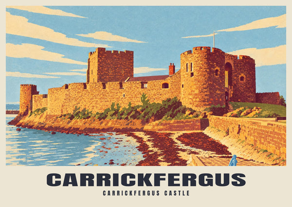 Carrickfergus Castle Poster