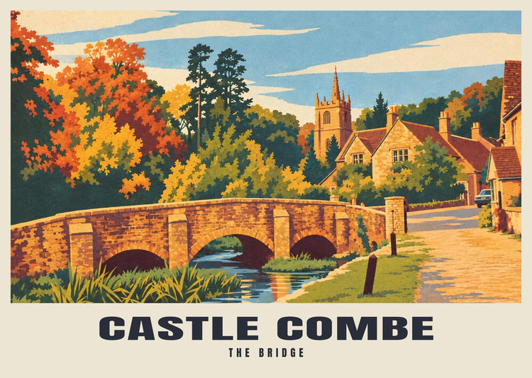 The Bridge, Castle Combe Poster