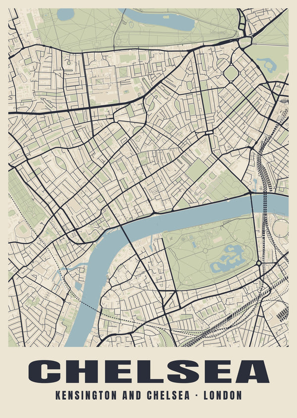 Chelsea Heritage Street Map Poster