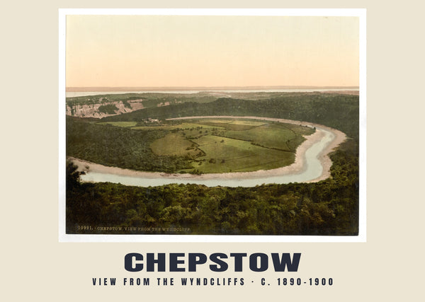 View from the Wyndcliffs, Chepstow, c. 1890–1900 Heritage Print