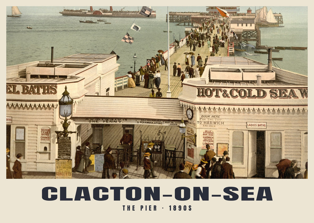The Pier, Clacton-on-Sea, c. 1890–1900 Heritage Print