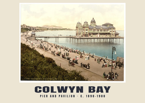 Pier and Pavilion, Colwyn Bay, c. 1890–1900 Heritage Print