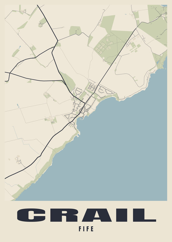 Crail Street Map Poster