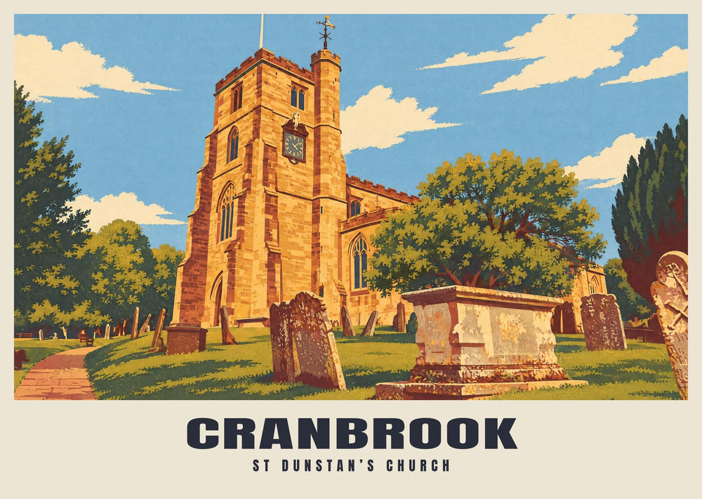 St Dunstan’s Church, Cranbrook Poster