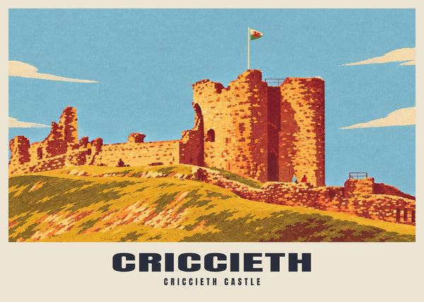 Criccieth Castle Poster