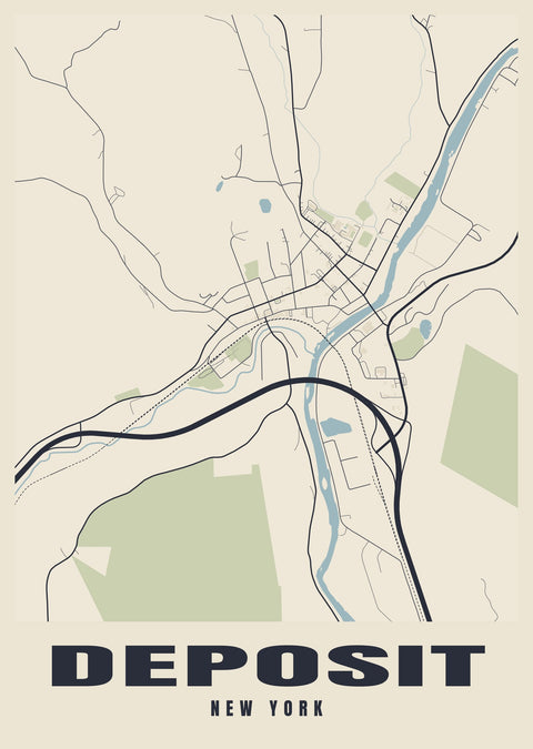 Deposit Street Map Poster