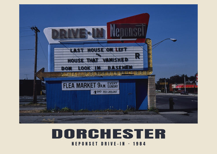 Neponset Drive-In, Dorchester, Massachusetts — 1984 · Historic photograph print