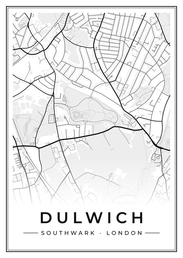 Dulwich Street Map Poster