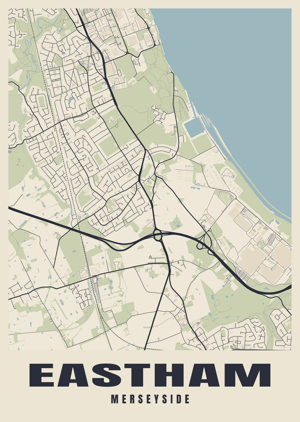 Eastham Street Map Poster