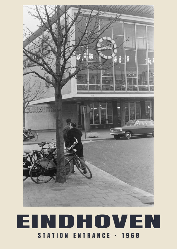 Station Entrance, Eindhoven — 1968 · Historic photograph print