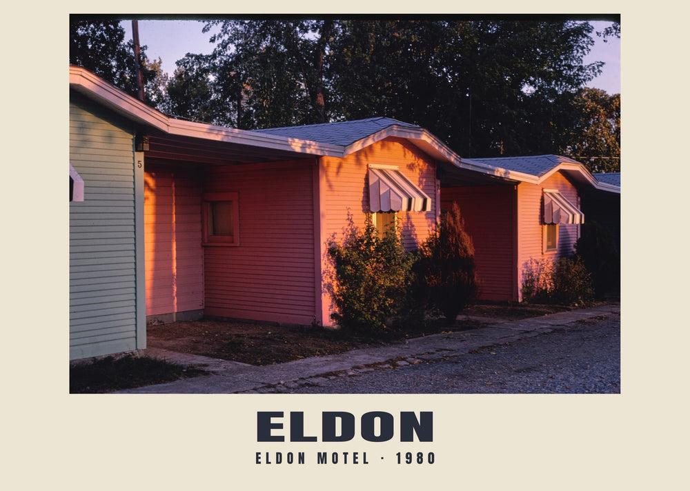Eldon Motel, Eldon, Missouri — 1980 · Historic photograph print