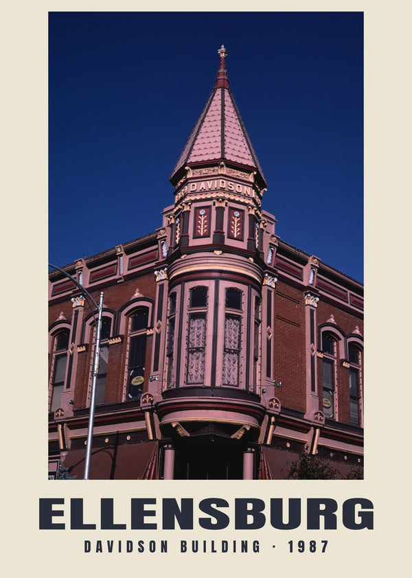 Davidson Building, Ellensburg, Washington — 1987 · Historic photograph print