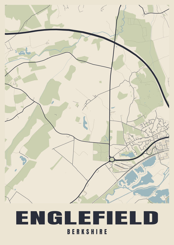 Englefield Street Map Poster