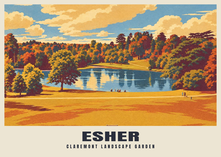 Claremont Landscape Garden, Esher Poster