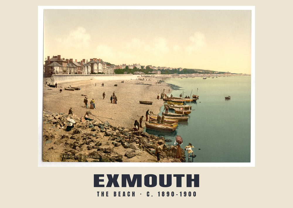 The beach, Exmouth, c. 1890–1900 Heritage Print