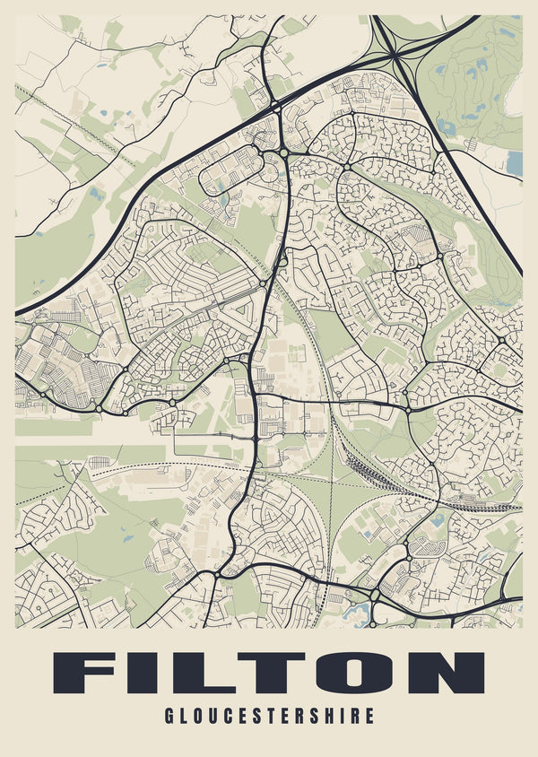 Filton Street Map Poster