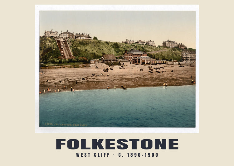 West Cliff, Folkestone, c. 1890–1900 Heritage Print