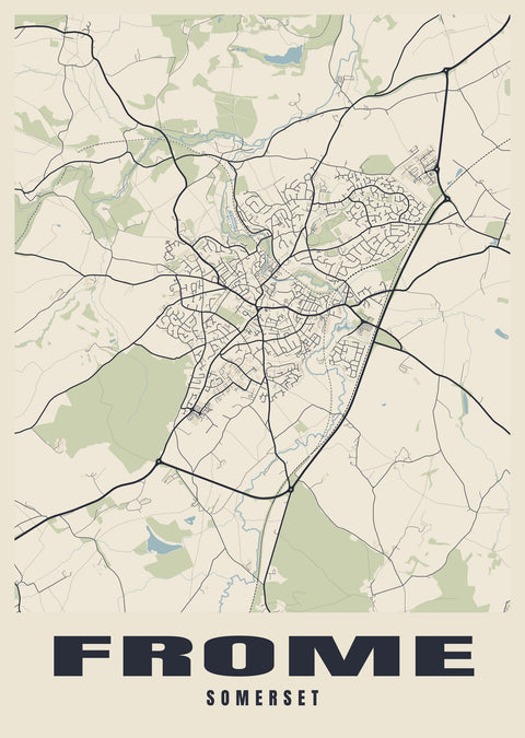 Frome Street Map Poster
