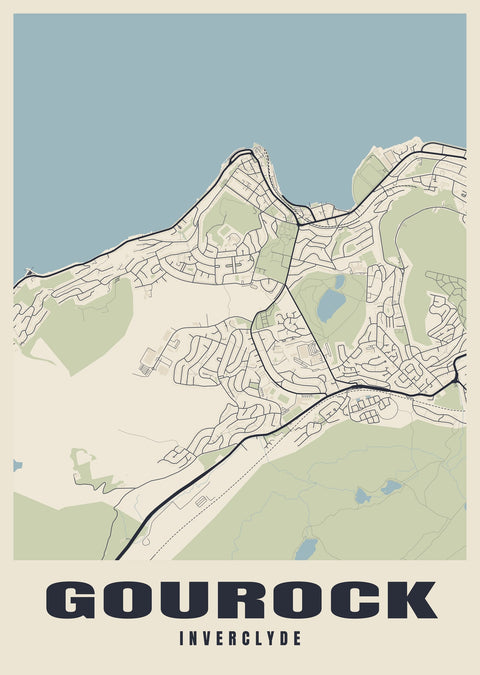 Gourock Street Map Poster