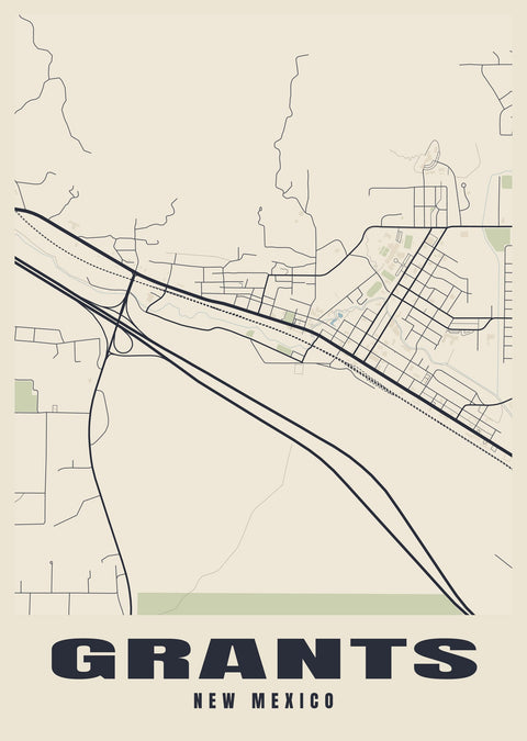 Grants Street Map Poster