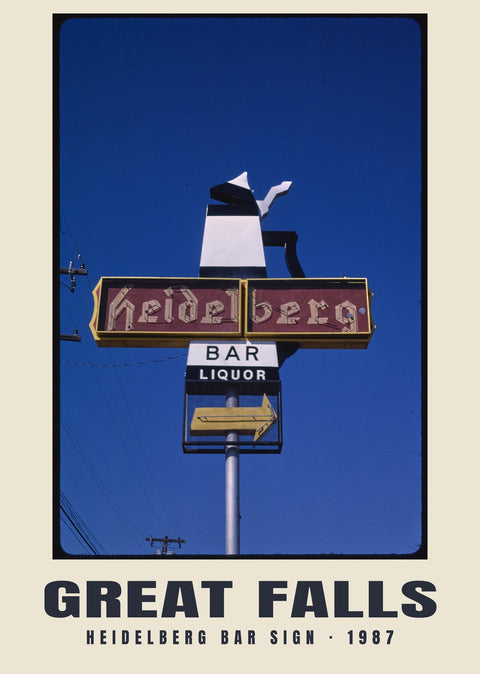 Heidelberg Bar Sign, Great Falls, Montana — 1987