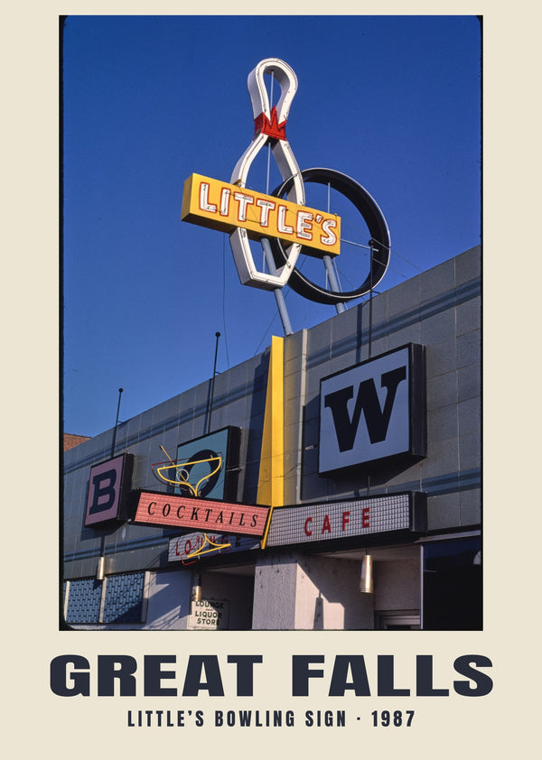 Little’s Bowling Sign, Great Falls, Montana — 1987