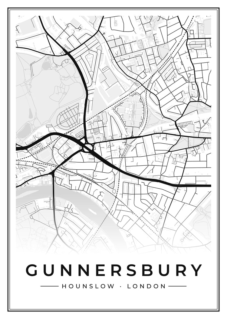 Gunnersbury Street Map Poster