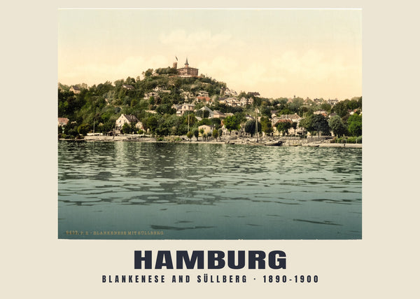 Blankenese and Süllberg, Hamburg — 1890–1900 · Vintage photochrom print