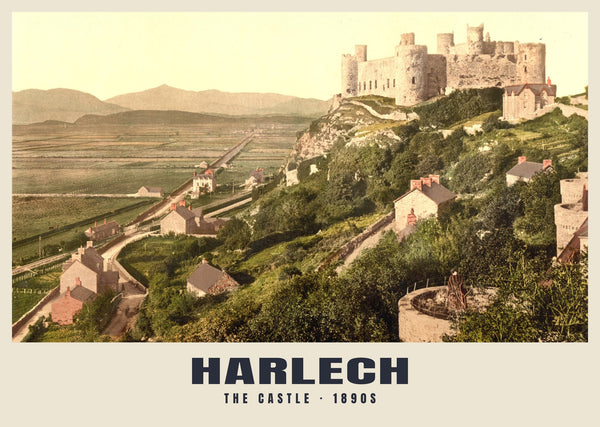 The Castle, Harlech, c. 1890–1900 Heritage Print