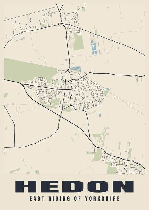 Hedon Street Map Poster