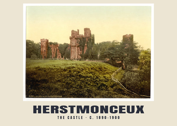 The castle, Herstmonceux, c. 1890–1900 Heritage Print
