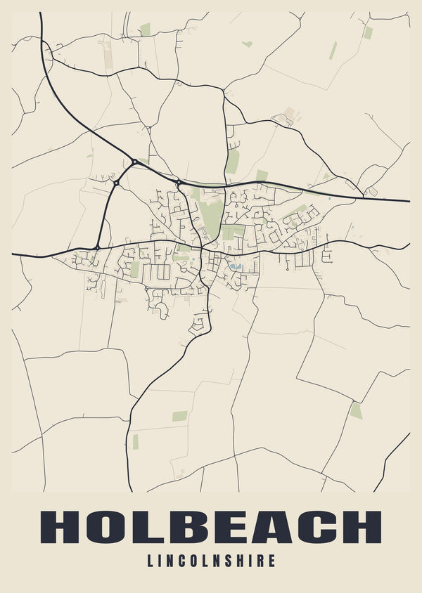 Holbeach Street Map Poster