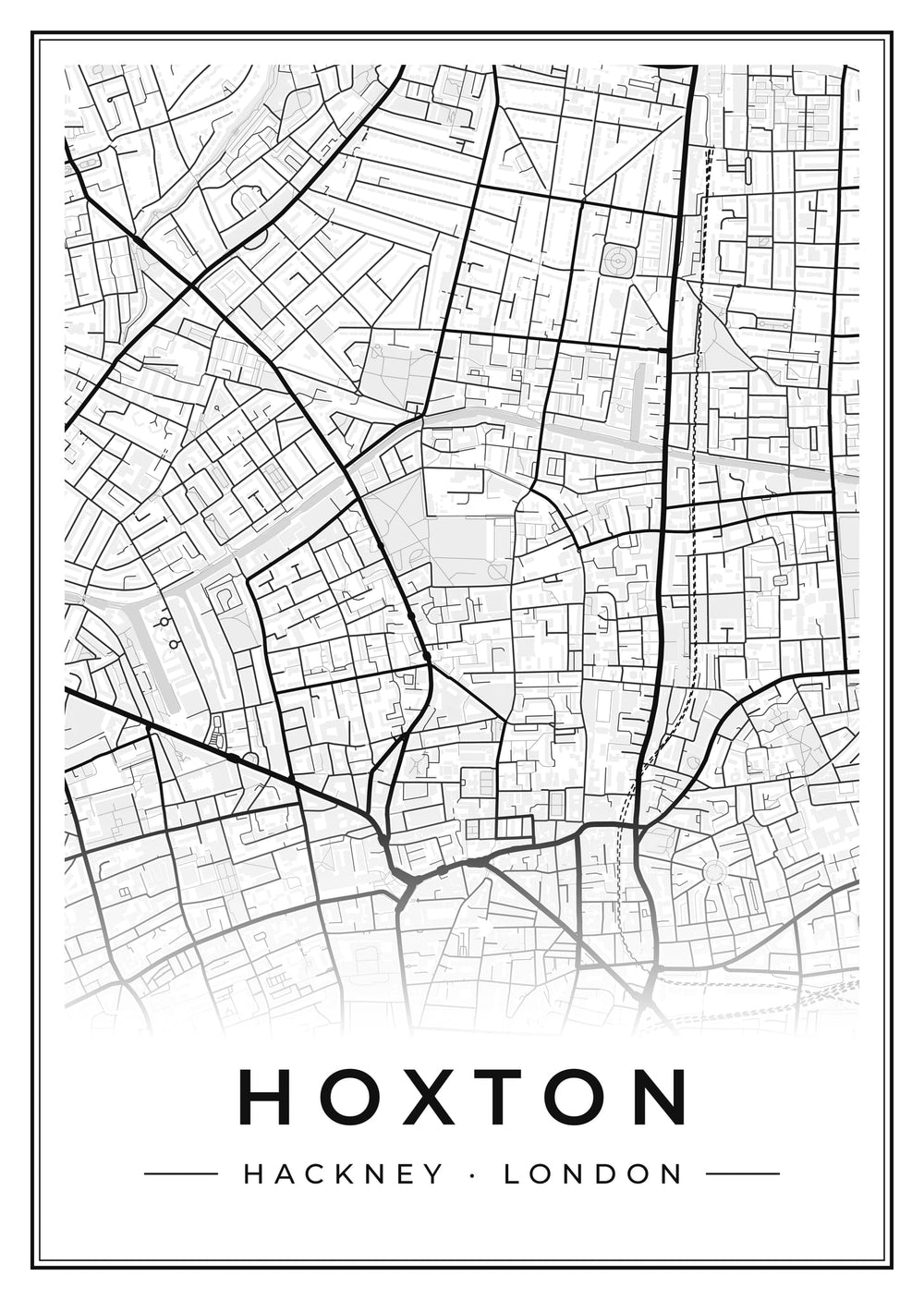 Hoxton Street Map Poster
