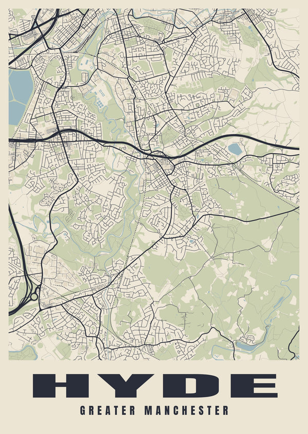 Hyde Street Map Poster