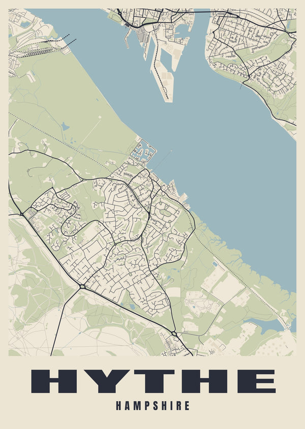 Hythe Street Map Poster