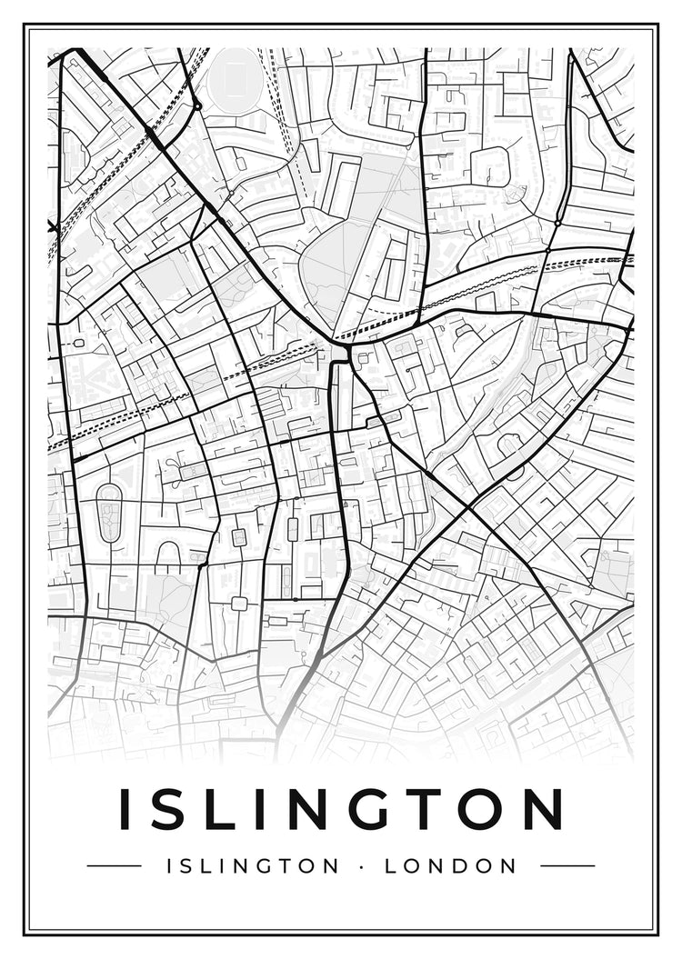 Islington Street Map Poster