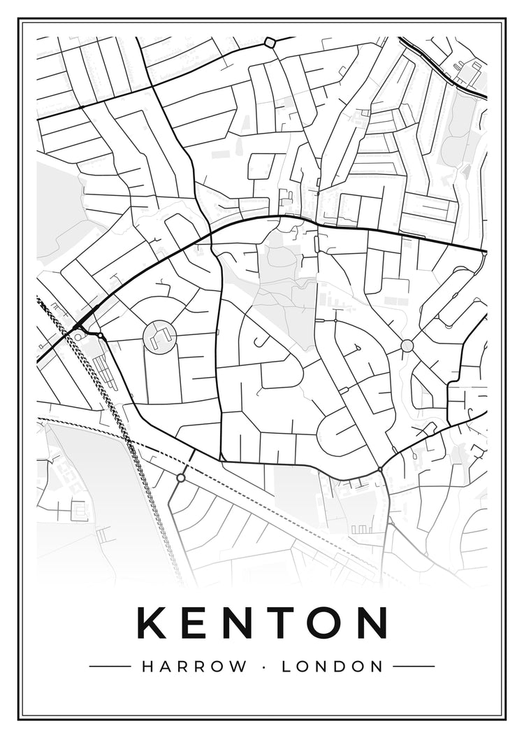 Kenton Street Map Poster