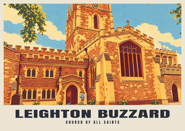 Church of All Saints, Leighton Buzzard Poster