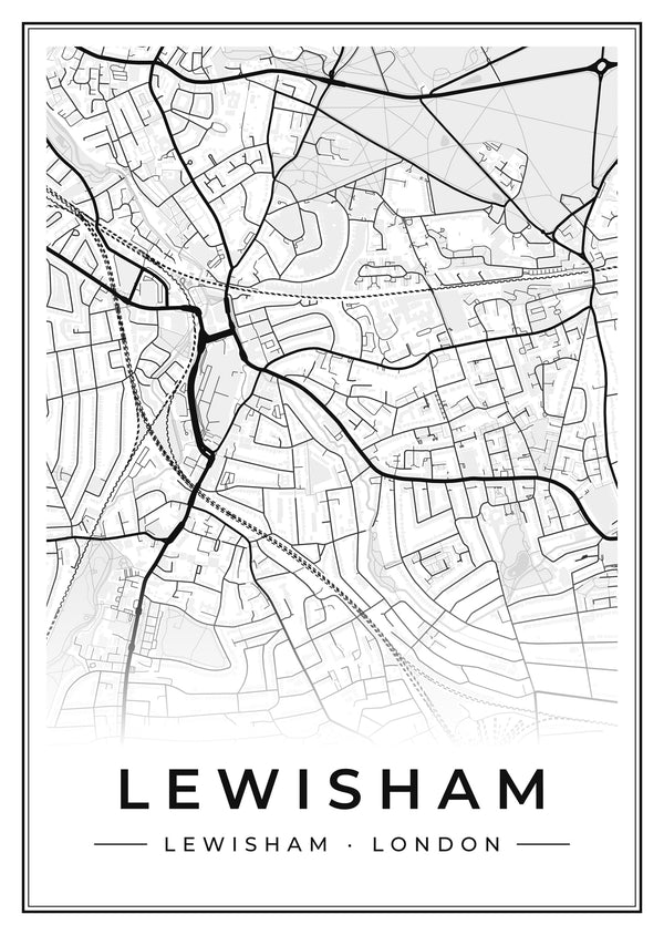 Lewisham Street Map Poster