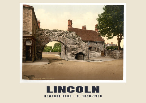 Newport Arch, Lincoln, c. 1890–1900 Heritage Print