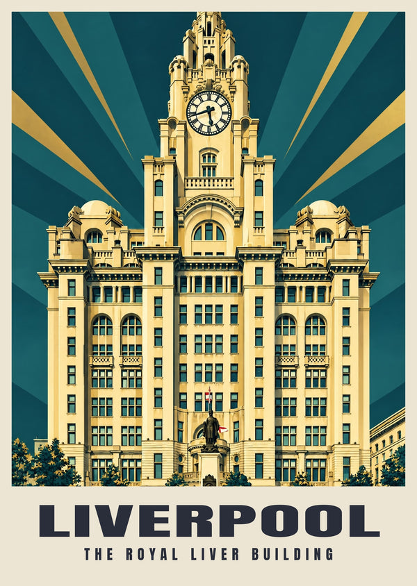The Royal Liver Building, Liverpool Poster