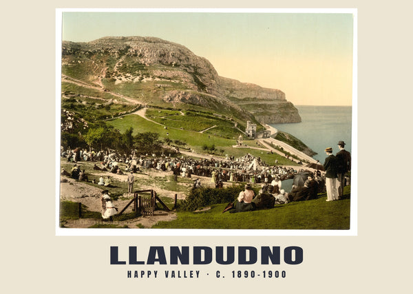 Happy Valley, Llandudno, c. 1890–1900 Heritage Print