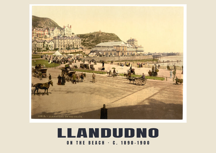 On the beach, Llandudno, c. 1890–1900 Heritage Print