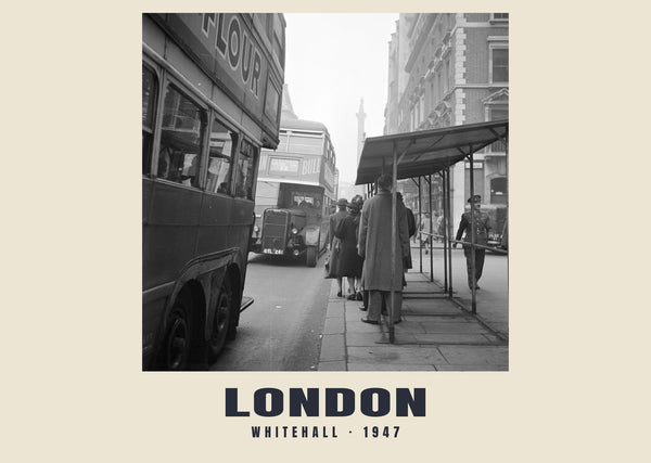 Whitehall, London — 1947 · Historic photograph print