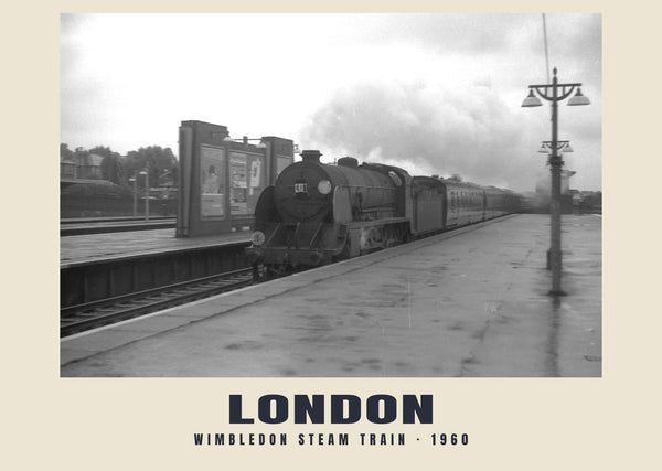 Wimbledon steam train, London, 1960 Heritage Print