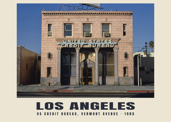 US Credit Bureau, Vermont Avenue, Los Angeles — 1985 · Historic photograph print