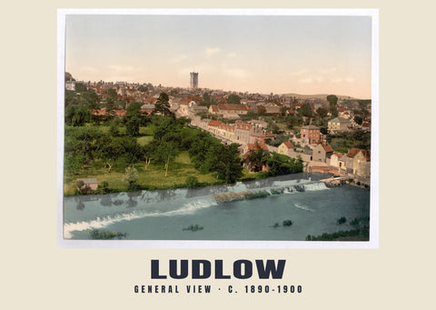 General view, Ludlow, c. 1890–1900 Heritage Print